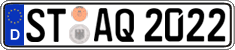 German license plate, Regular plates