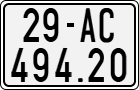 License plate of Vietnam, Motorcycles