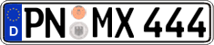 German license plate, Regular plates