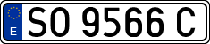 License plates of Spain, 1971 year series