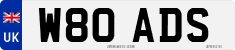 License plate of the United Kingdom, 1983 year system