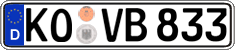 German license plate, Regular plates