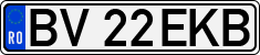 License plate of Romania, Regular plates