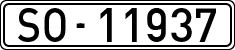 License plates of Spain, 1900 year series