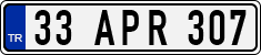 License plate of Turkey, Regular plates