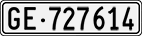 License plate of Switzerland, Cars