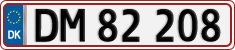 License plate of Denmark, Regular plates