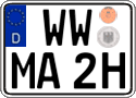 German license plate, Plates for oldtimers (type 