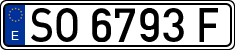 License plates of Spain, 1971 year series