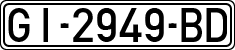 License plates of Spain, 1971 year series