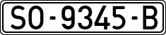 License plates of Spain, 1971 year series