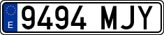 License plates of Spain, Ordinary (2000)