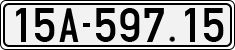 License plate of Vietnam, Cars