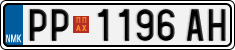 License plate of North Macedonia, Regular plates (2012)