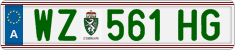 License plate of Austria, Regular plates