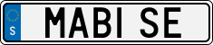 License plate of Sweden, Vanity Plates