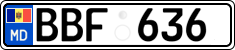 License plate of Moldova, Cars (2015)