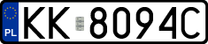 License plates of Poland, Regular car plates