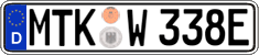 German license plate, Electric vehicles
