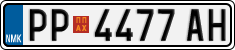 License plate of North Macedonia, Regular plates (2012)