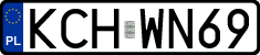 License plates of Poland, Regular car plates