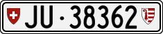 License plate of Switzerland, Cars