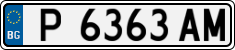 License plate of Bulgaria, Cars