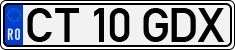 License plate of Romania, Regular plates
