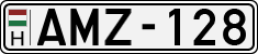 license plates of Hungary, Cars (1990)
