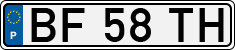 License plate of Portugal, Regular plates