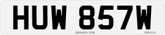 License plate of the United Kingdom, 1963 year system