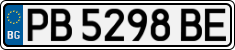 License plate of Bulgaria, Cars