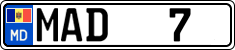 License plate of Moldova, Cars (2015)