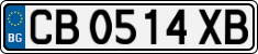 License plate of Bulgaria, Cars
