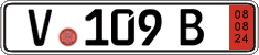 German license plate, Export transit plates