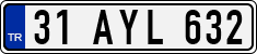 License plate of Turkey, Regular plates