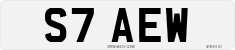 License plate of the United Kingdom, 1983 year system