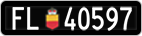 License plate of Liechtenstein, Cars