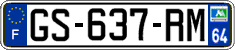 French license plate, SIV (ordinary)