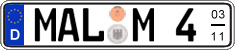German license plate, Seasonal plates