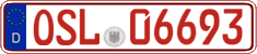 German license plate, Red license plates