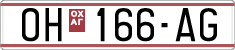 License plate of North Macedonia, Regular plates (1993)