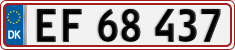 License plate of Denmark, Regular plates