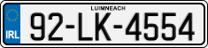 License plate of Ireland, Regular plates