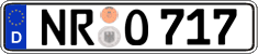 German license plate, Regular plates
