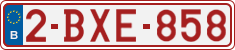License plate of Belgium, Regular plates (2010)