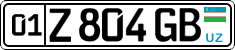 License plate of Uzbekistan, Private owners