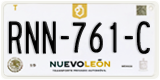 Nuevo León, Cars (AAA-000-A)