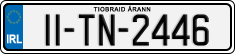 License plate of Ireland, Regular plates