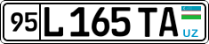 License plate of Uzbekistan, Private owners